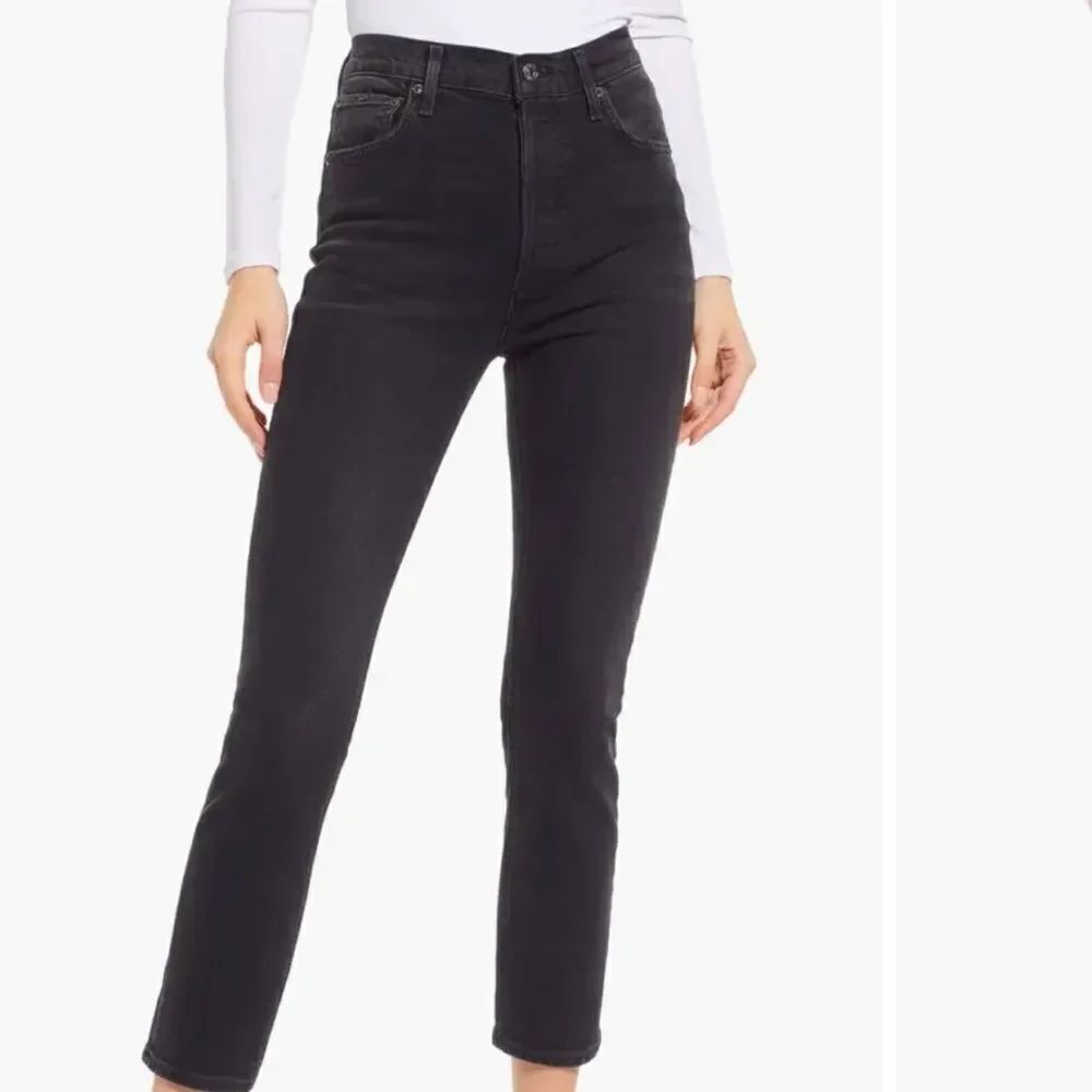 Agolde Riley high rise straight crop Jean